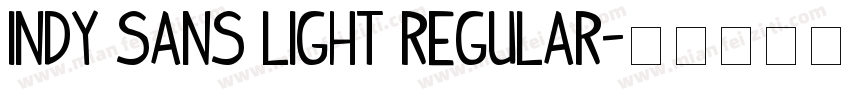 INDY Sans Light Regular字体转换
